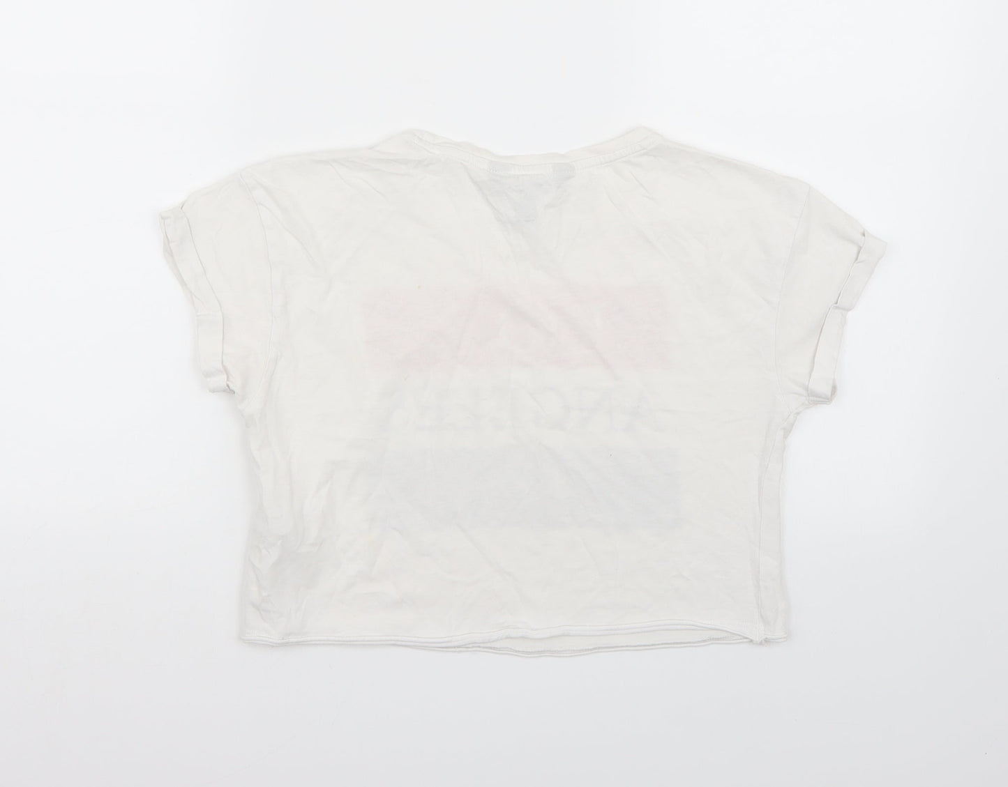 Womens UK Size S newlook White Basic T-Shirt