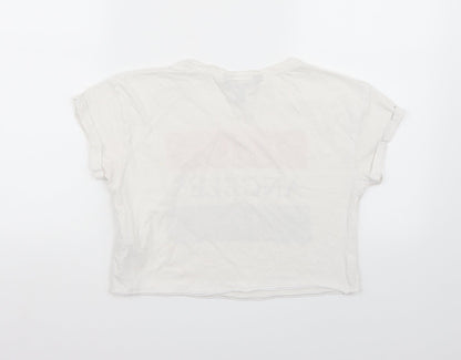 Womens UK Size S newlook White Basic T-Shirt