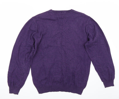 Dunnes Mens Purple   Pullover Jumper Size L