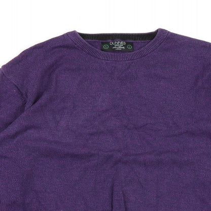 Dunnes Mens Purple   Pullover Jumper Size L