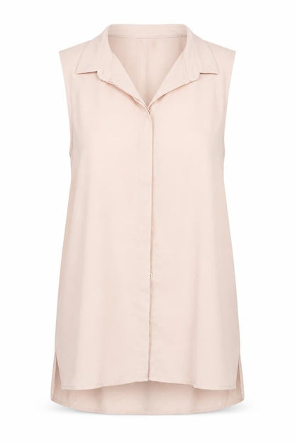 Womens UK Size 12 Newlook Pink Basic Button-Up