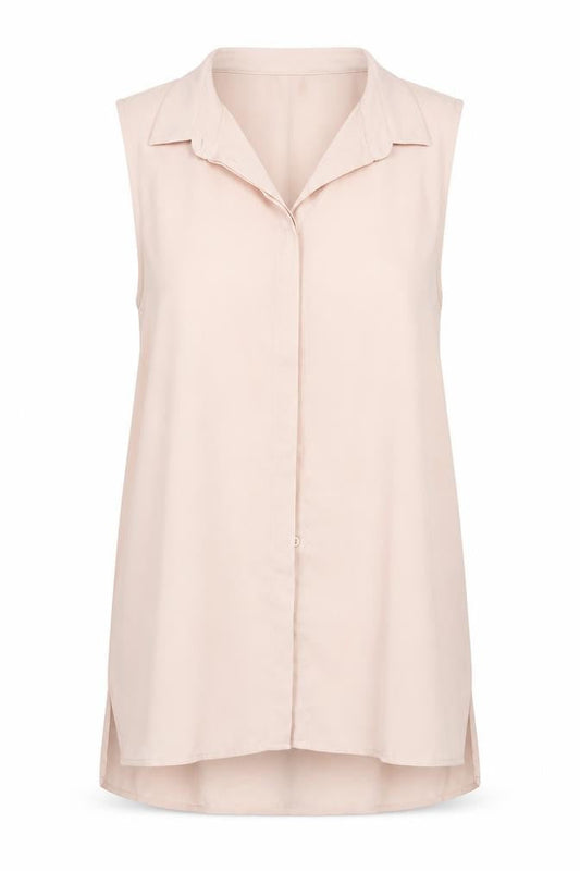 Womens UK Size 12 Newlook Pink Basic Button-Up