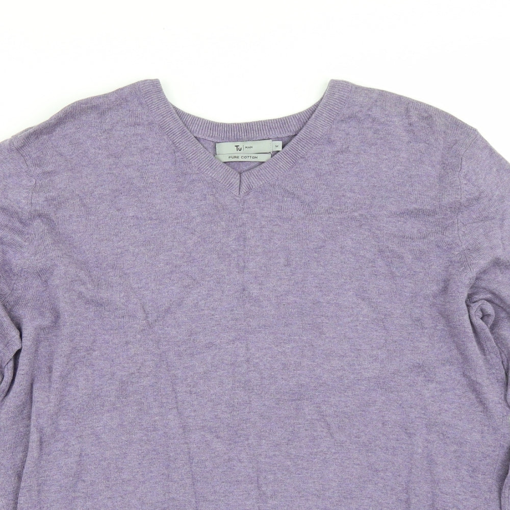 TU Mens Purple   Pullover Jumper Size M