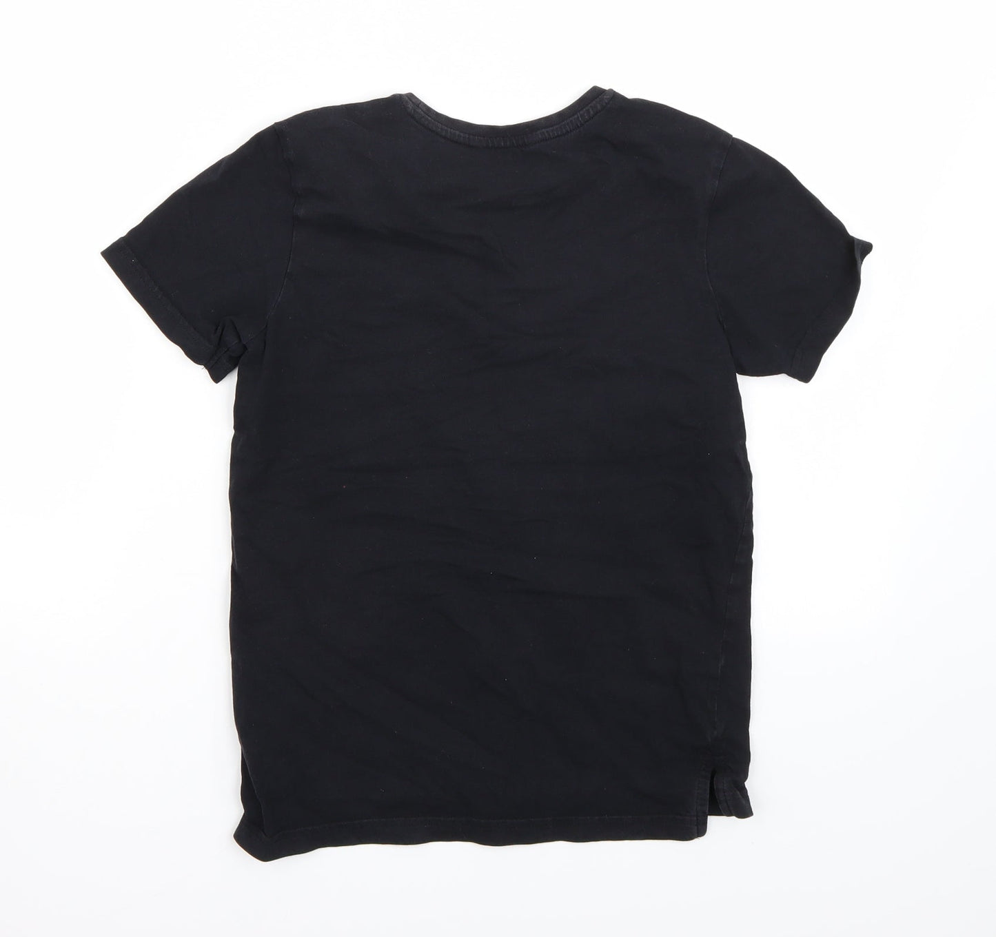 George Boys Black   Basic T-Shirt Size 10-11 Years