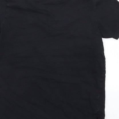 George Boys Black   Basic T-Shirt Size 10-11 Years