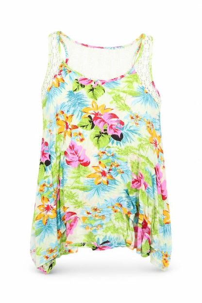 Womens UK Size 8 Lottie Blue Basic Tank