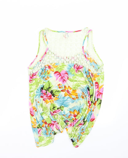 Womens UK Size 8 Lottie Blue Basic Tank