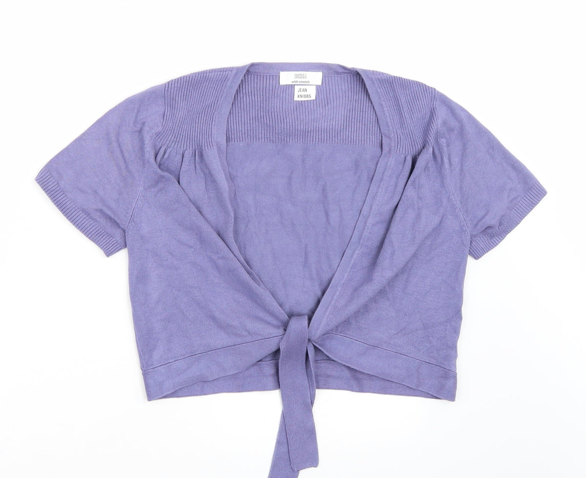 Marks & Spencer Womens Purple   Pullover Jumper Size 14