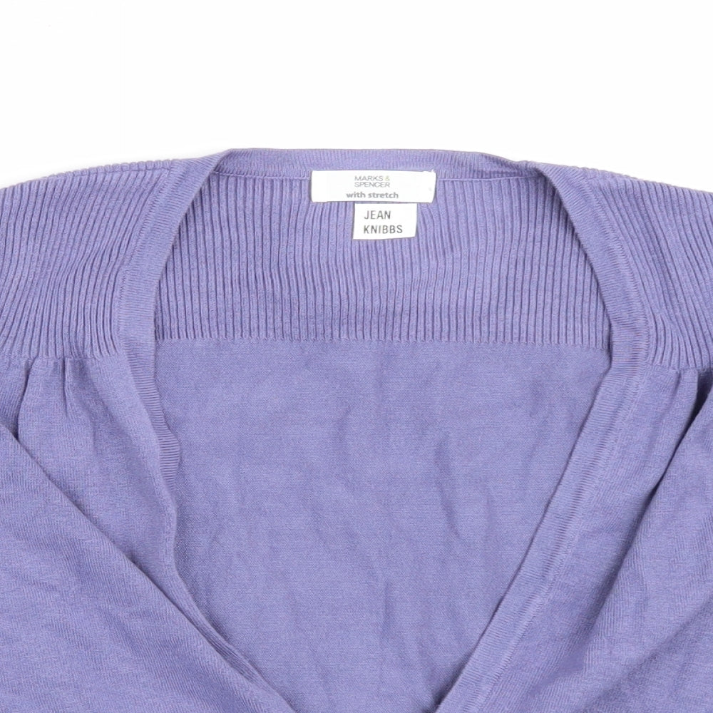 Marks & Spencer Womens Purple   Pullover Jumper Size 14