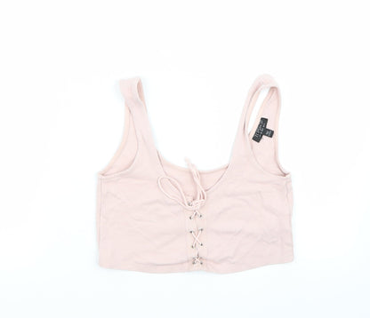 Topshop Womens Pink   Basic Tank Size 6