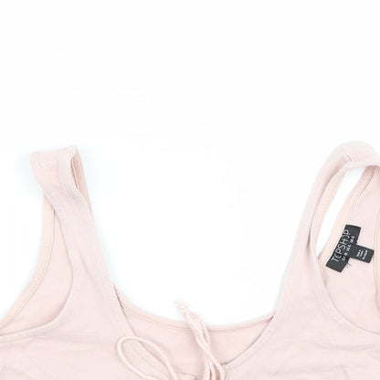 Topshop Womens Pink   Basic Tank Size 6