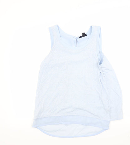 Womens UK Size S Gap Blue Basic Tank