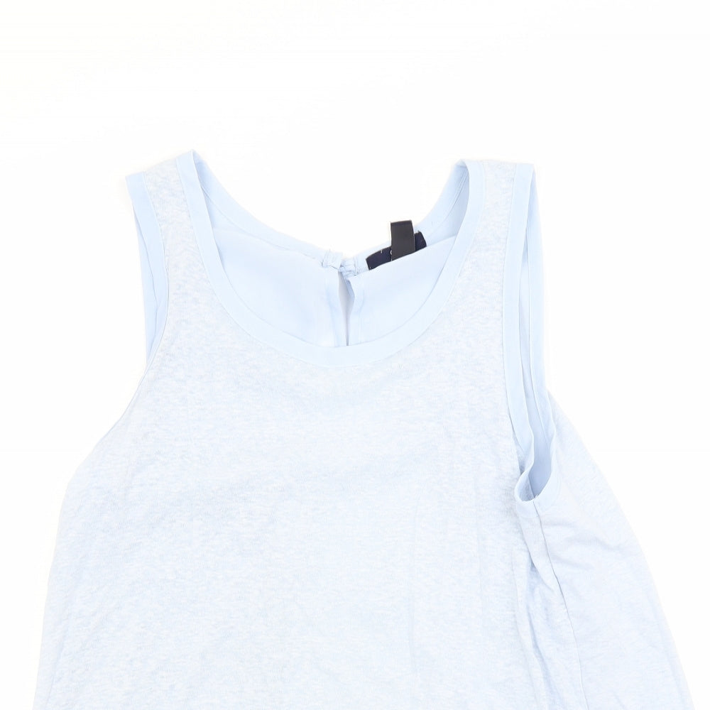 Womens UK Size S Gap Blue Basic Tank