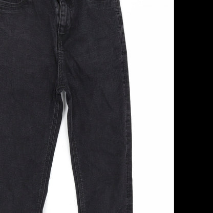 Preworn Girls Black  Denim Skinny Jeans Size 13 Years