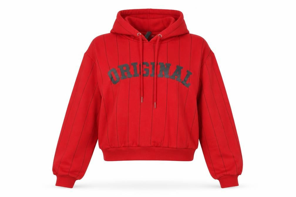 Womens UK Size M Divided Red Pullover Hoodie