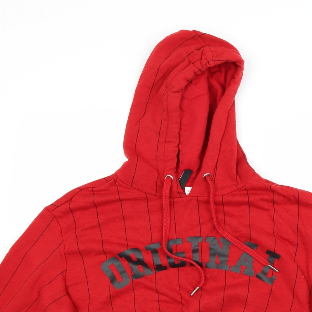 Divided Womens Red   Pullover Hoodie Size M