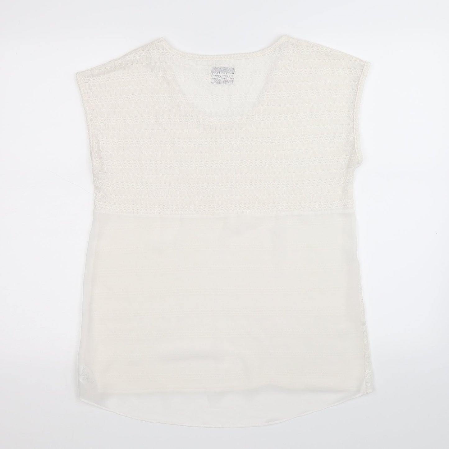 Womens UK Size 12 NEXT White Basic Tank