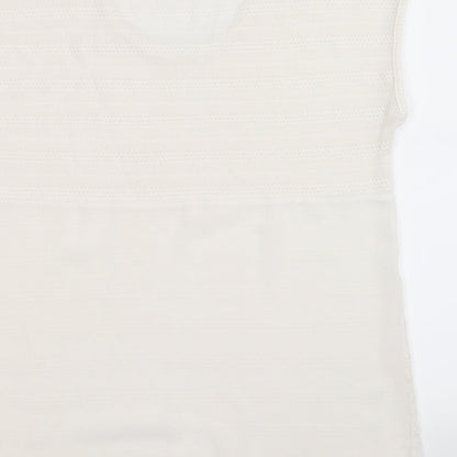 Womens UK Size 12 NEXT White Basic Tank