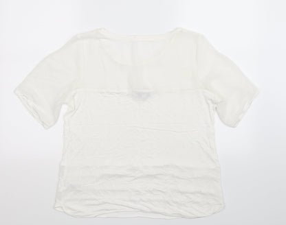 NEXT Womens White   Basic T-Shirt Size 14