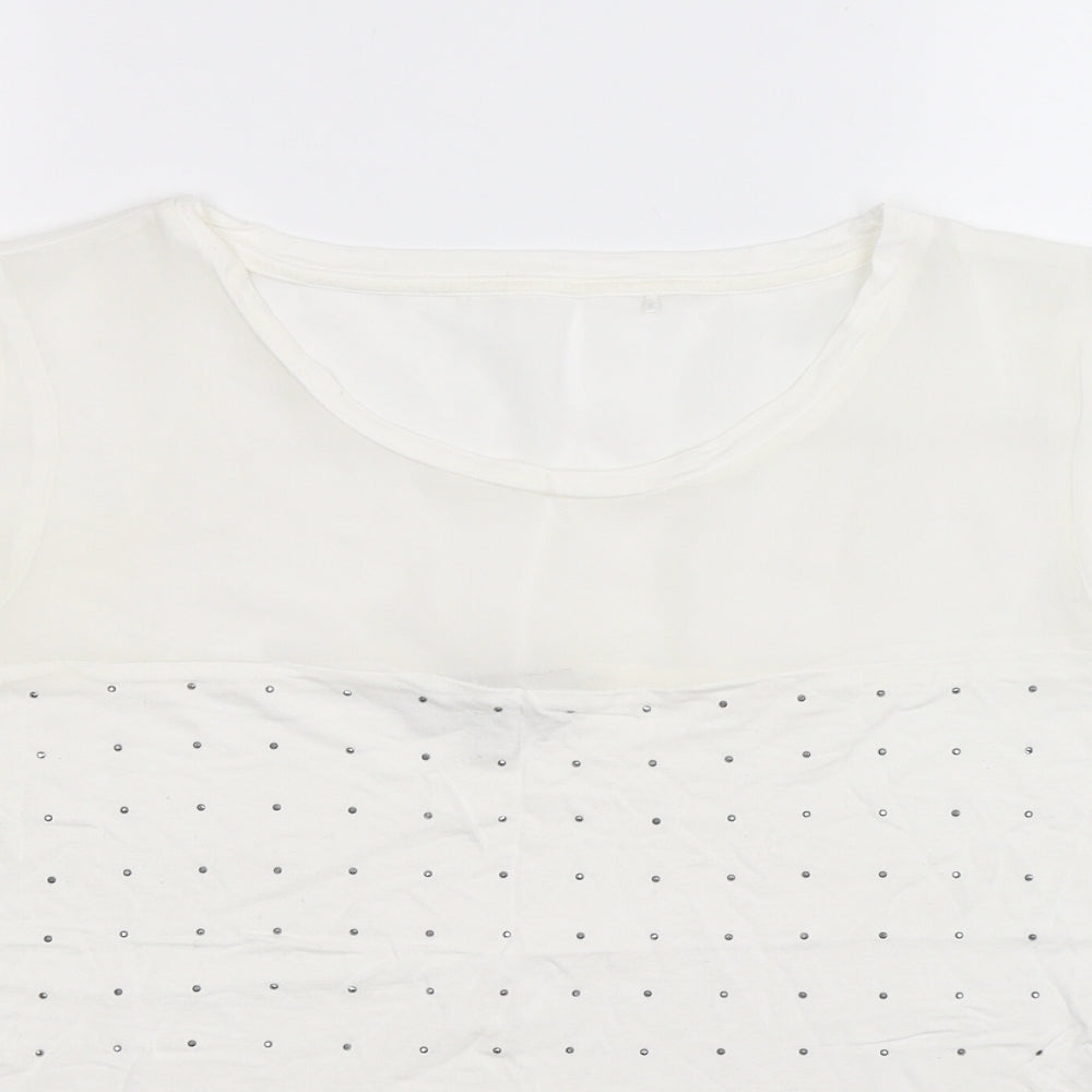 NEXT Womens White   Basic T-Shirt Size 14
