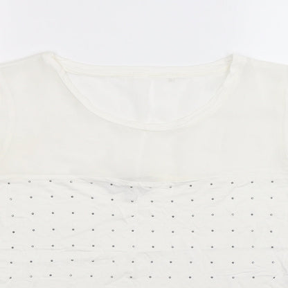 NEXT Womens White   Basic T-Shirt Size 14