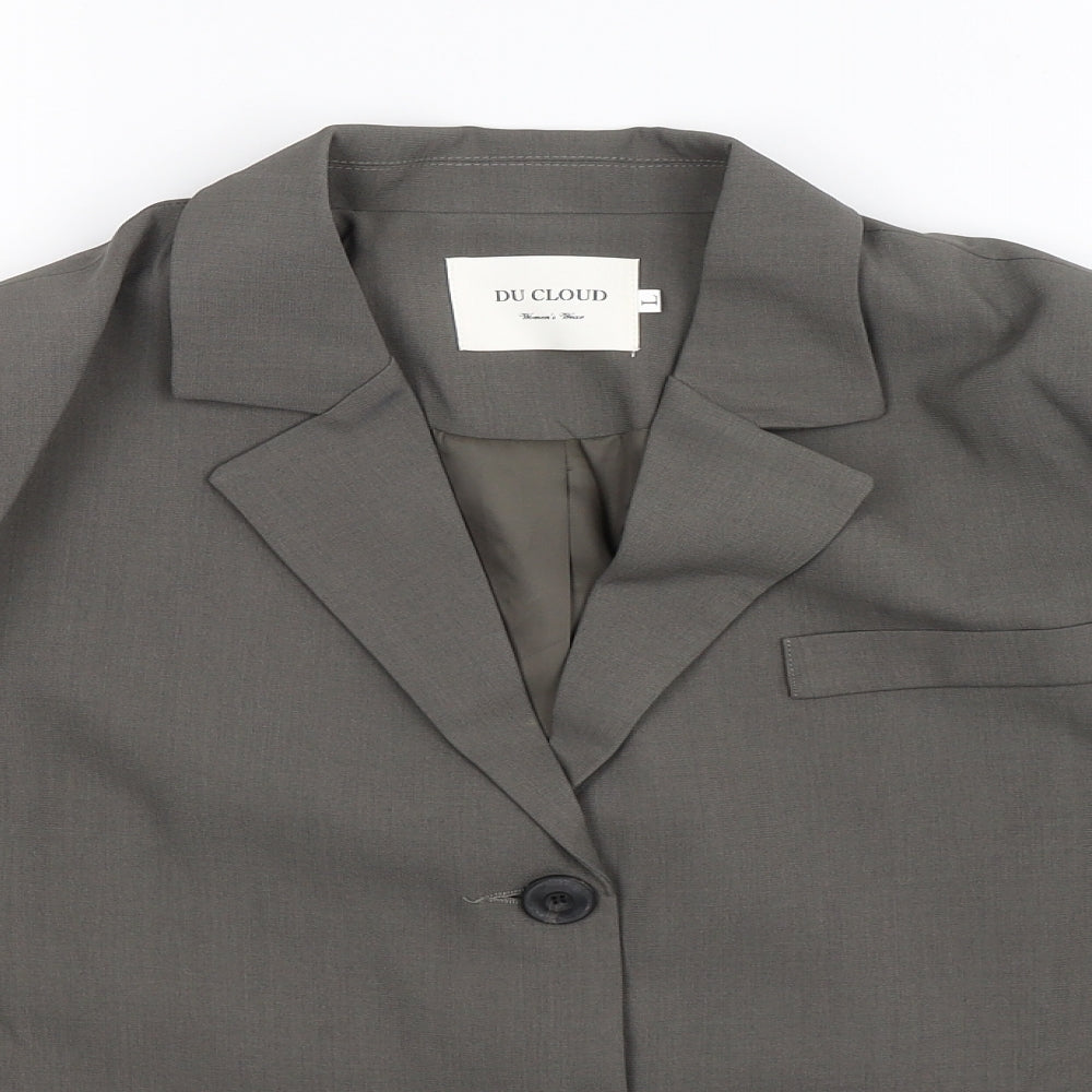 Du Cloud Womens Grey   Jacket Suit Jacket Size L