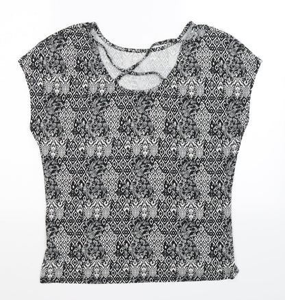 TU Womens Multicoloured Geometric  Basic T-Shirt Size 12