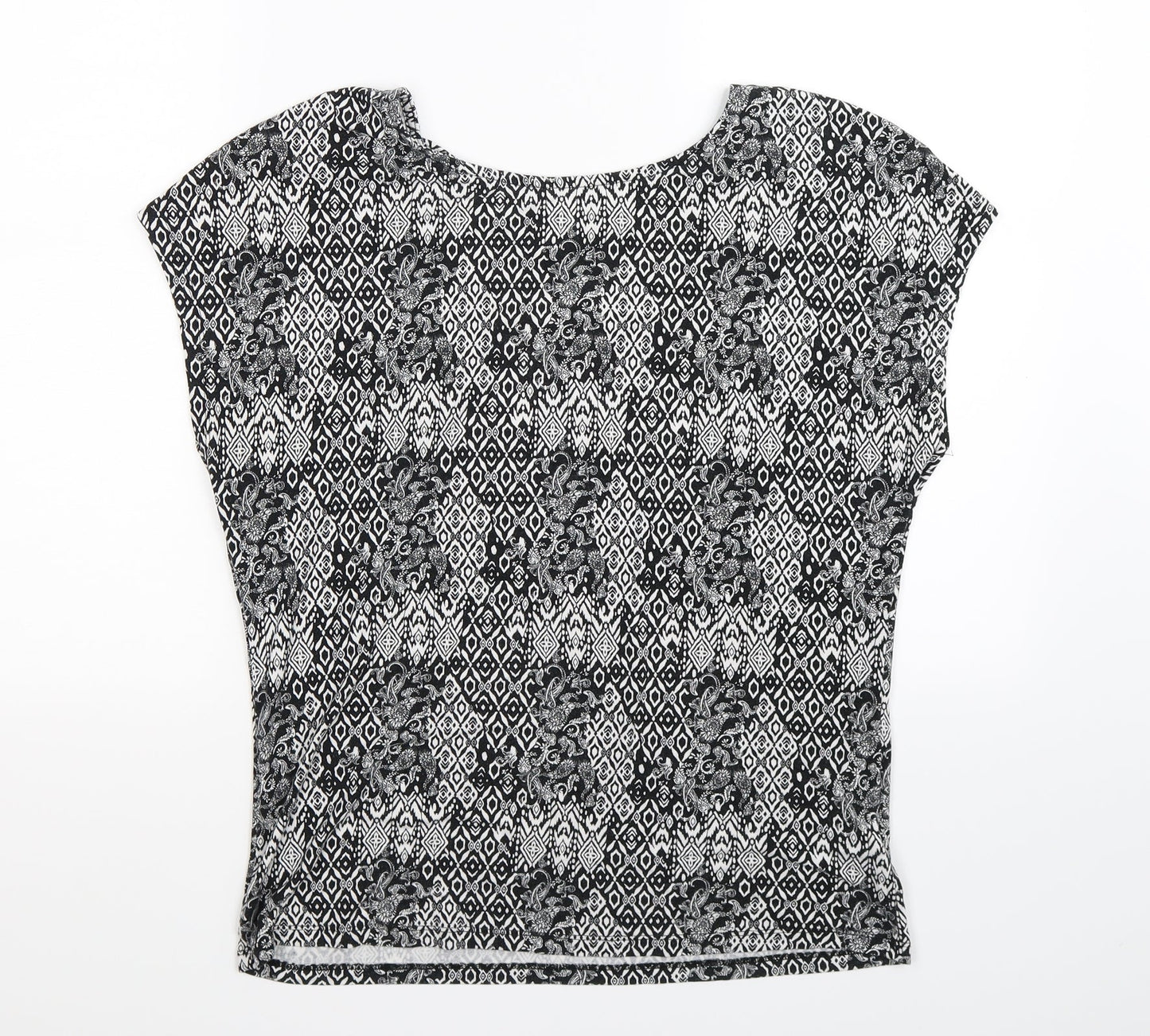 TU Womens Multicoloured Geometric  Basic T-Shirt Size 12