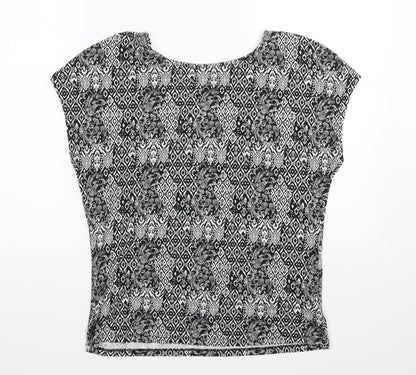 TU Womens Multicoloured Geometric  Basic T-Shirt Size 12