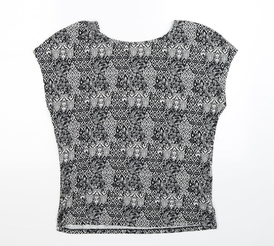 TU Womens Multicoloured Geometric  Basic T-Shirt Size 12