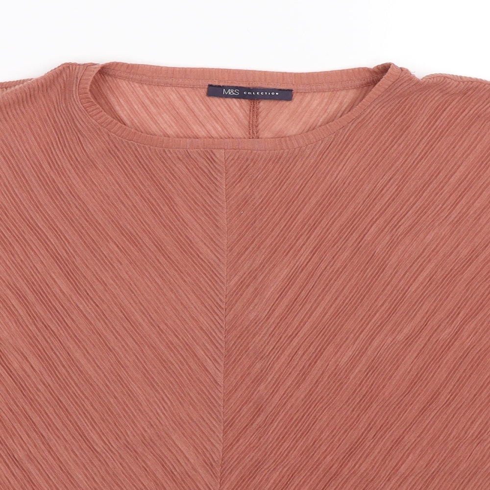 Garfield & Marks Womens Beige   Basic T-Shirt Size 12
