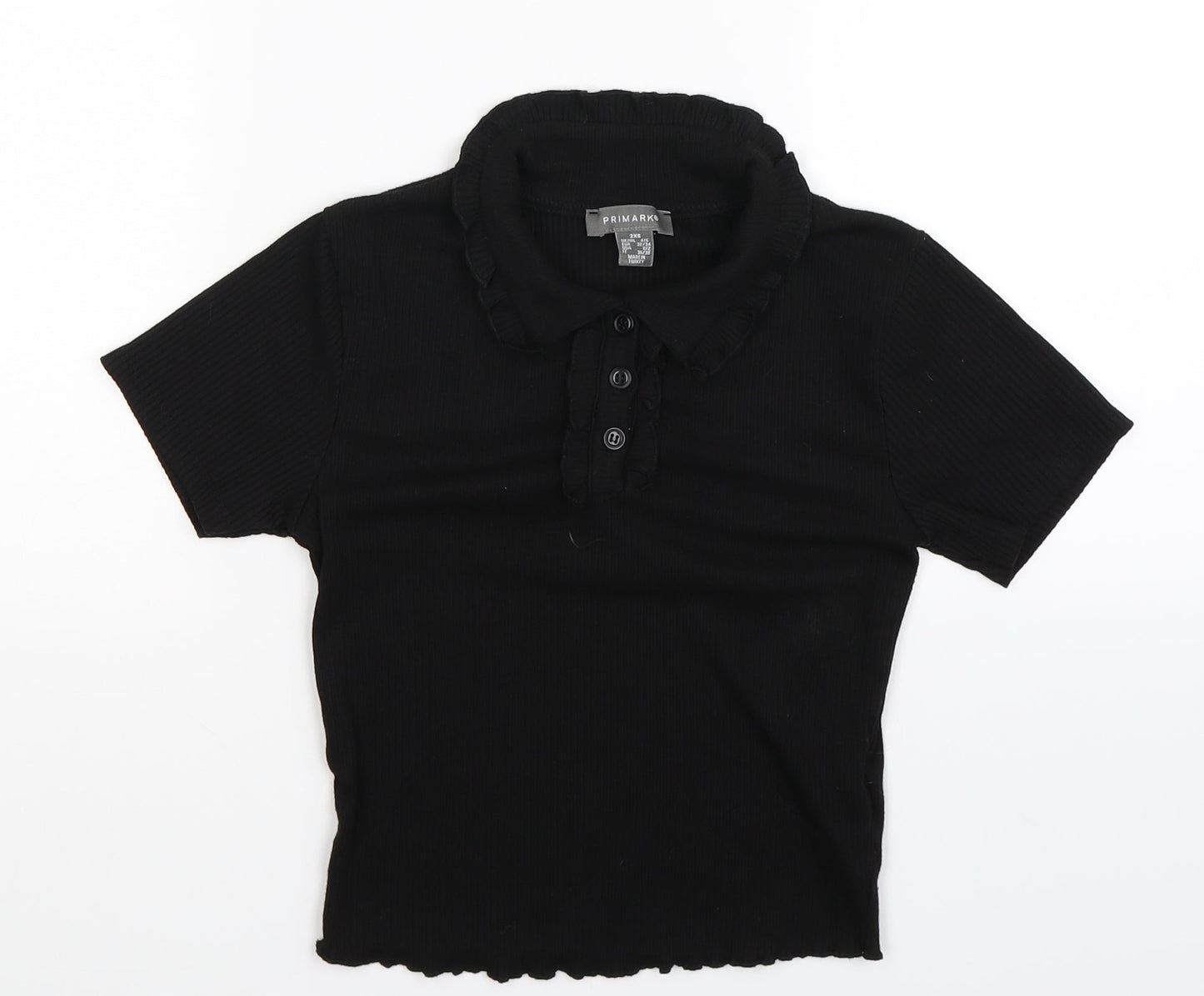 Primark Womens Black   Basic Polo Size 6