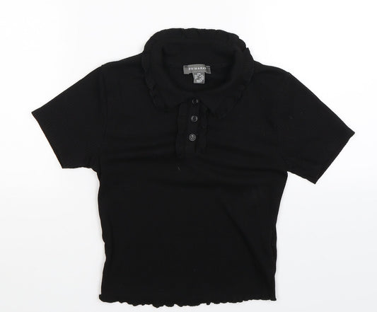 Primark Womens Black   Basic Polo Size 6