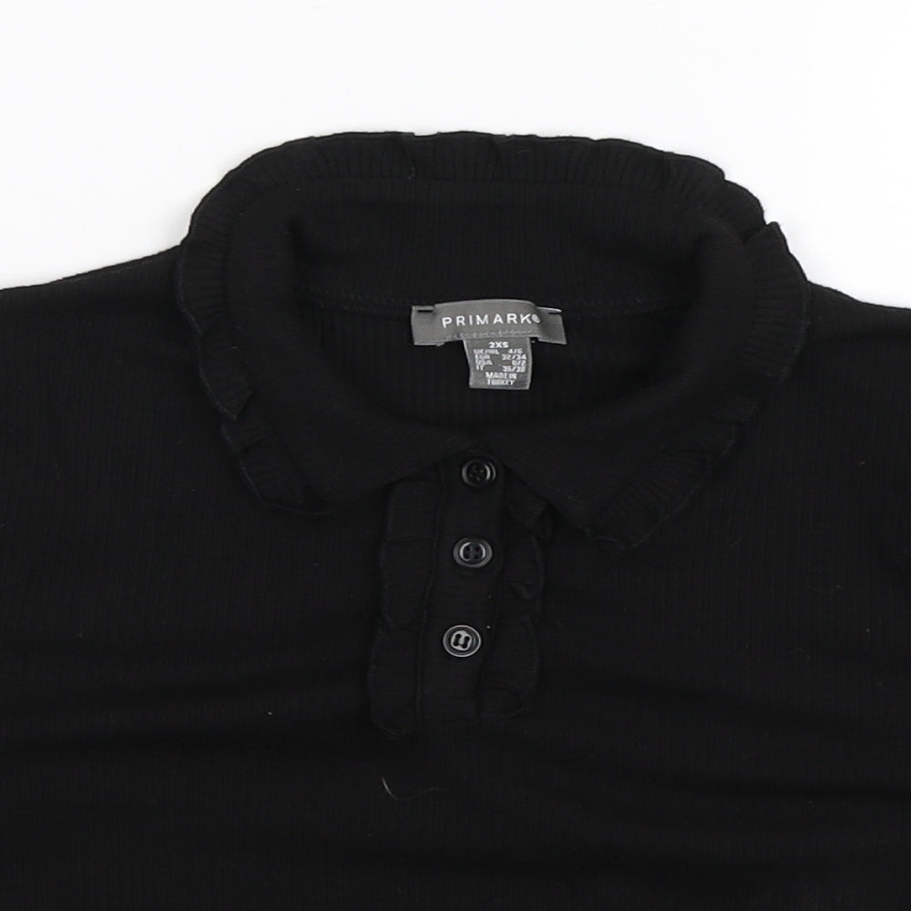 Primark Womens Black   Basic Polo Size 6