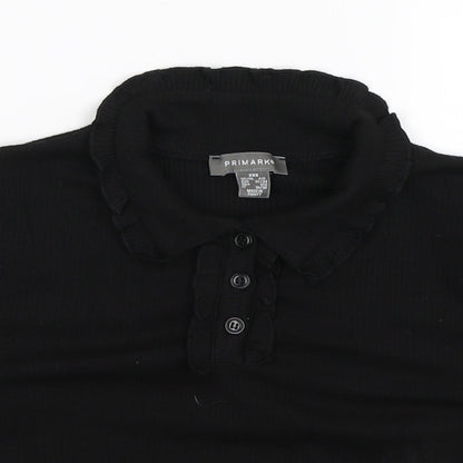 Primark Womens Black   Basic Polo Size 6