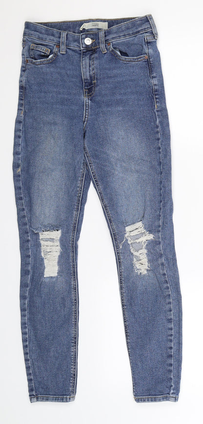 Topshop Womens Blue  Denim Skinny Jeans Size 26 in L26 in