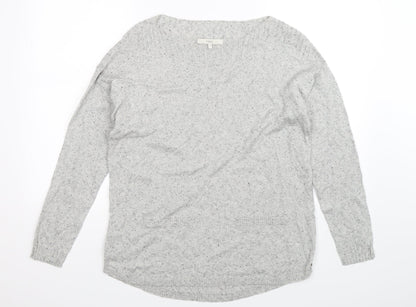 Next Womens Grey  Knit Pullover Jumper Size 14