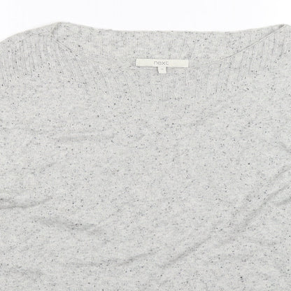 Next Womens Grey  Knit Pullover Jumper Size 14