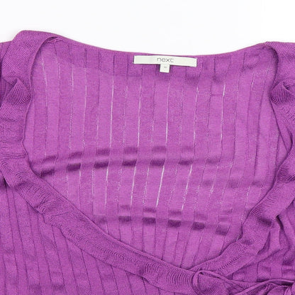 NEXT Womens Purple  Knit Cardigan Jumper Size 16