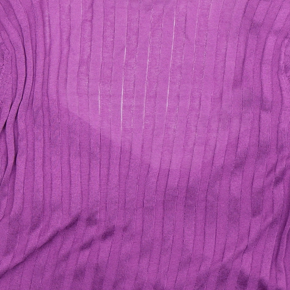 NEXT Womens Purple  Knit Cardigan Jumper Size 16