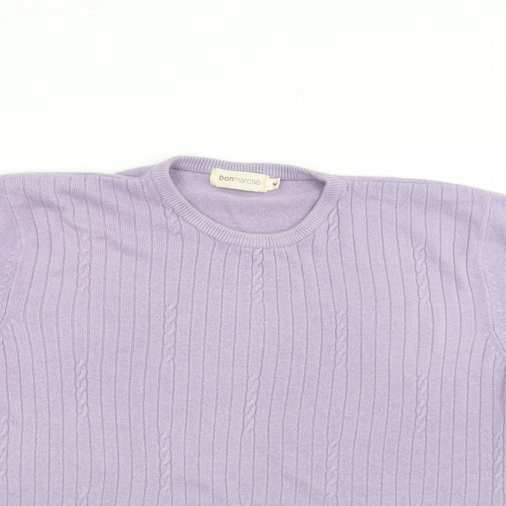 Bonmarché Womens Purple Pullover Jumper Size M