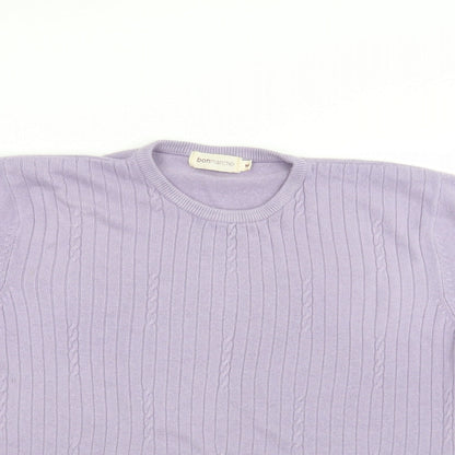 Bonmarché Womens Purple Pullover Jumper Size M