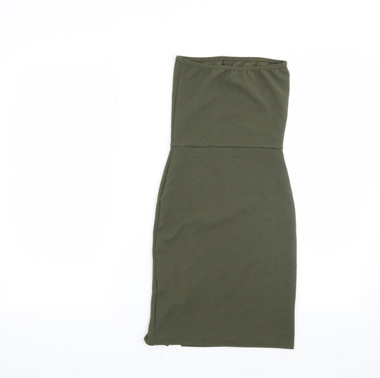 Pretty Little Thing Womens Green   Bodycon  Size 4