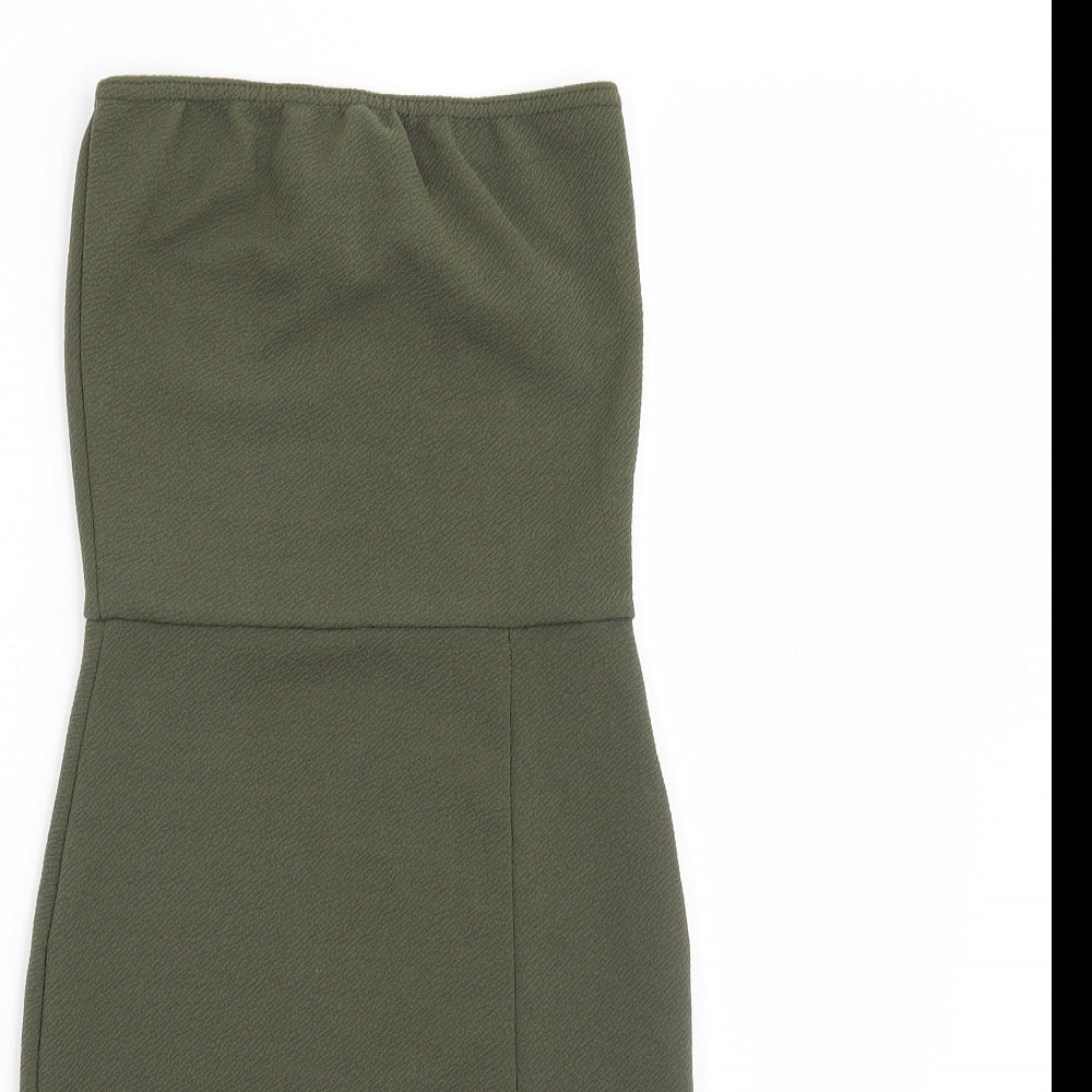 Pretty Little Thing Womens Green   Bodycon  Size 4