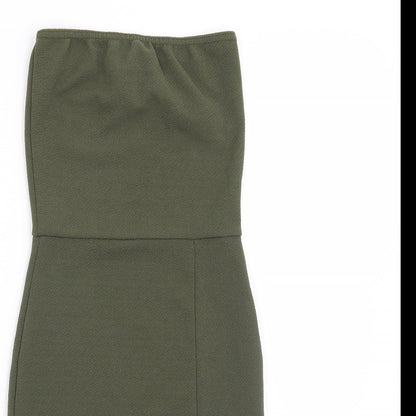Pretty Little Thing Womens Green   Bodycon  Size 4