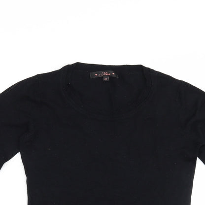 Miso Womens Black   Pullover Jumper Size 10