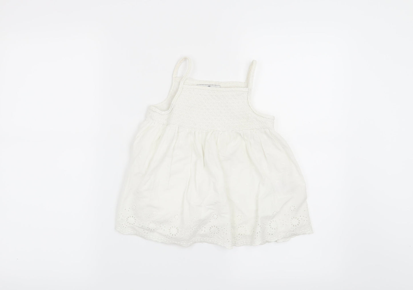 Marks and Spencer Girls White   Basic T-Shirt Size 5-6 Years