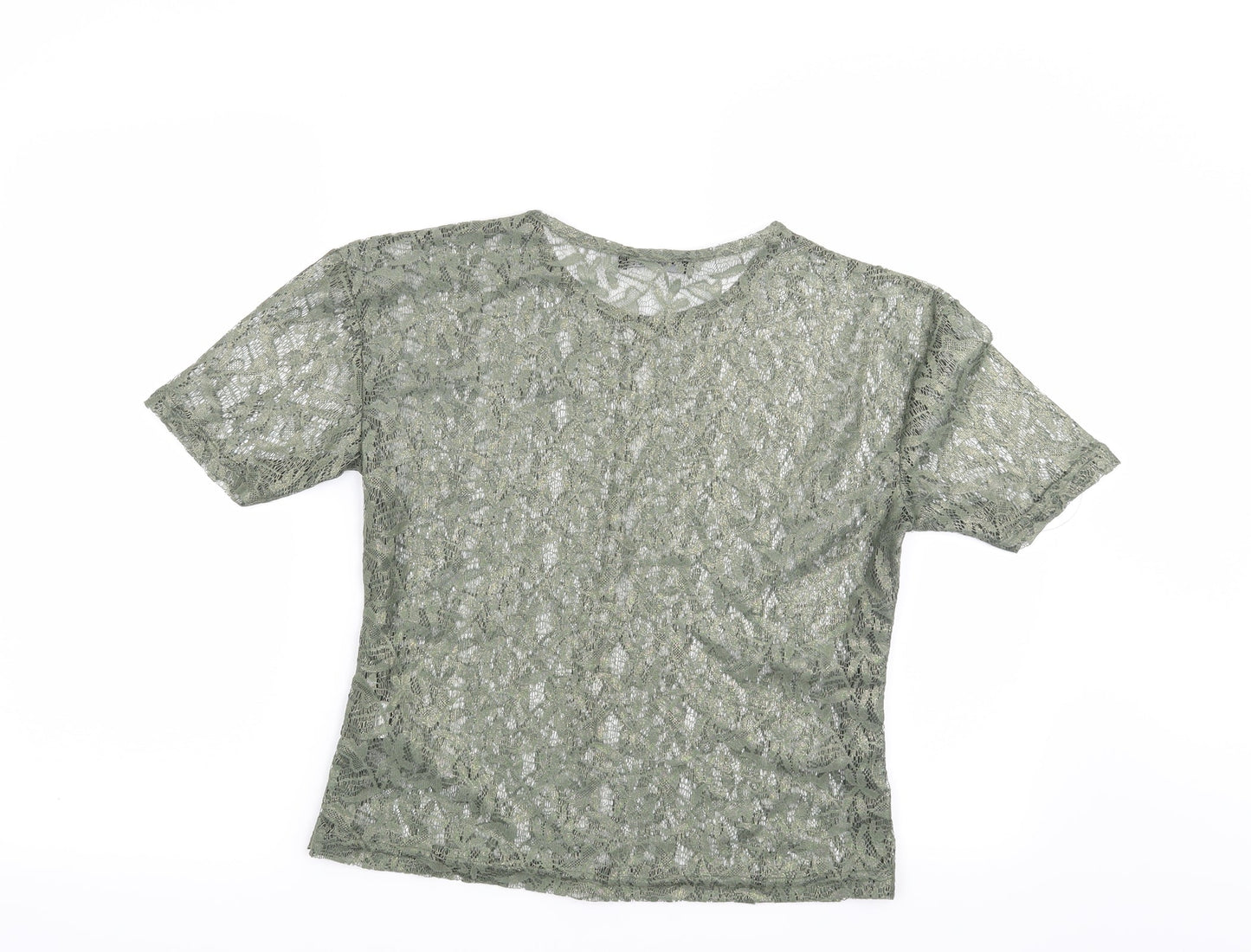 Womens UK Size 8 Atmosphere Green Basic Blouse