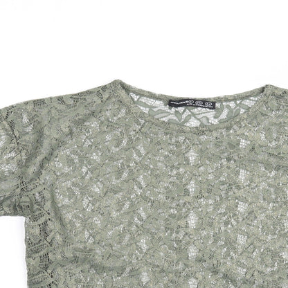 Womens UK Size 8 Atmosphere Green Basic Blouse