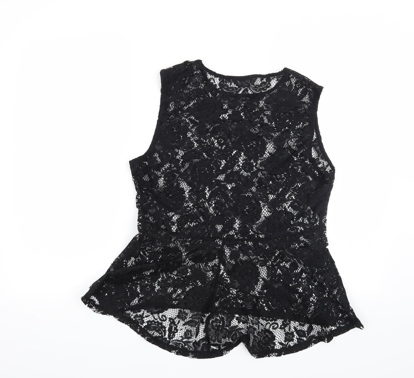 Atmosphere Womens Black Floral  Basic Blouse Size 12